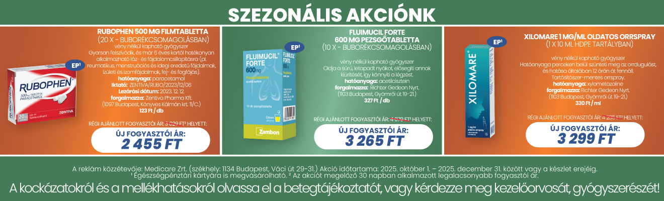 Gyógyszertári akciók