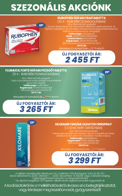 Gyógyszertári akciók